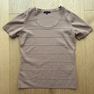 LÉO GUY TAN SHORT SLEEVE TOP  - M